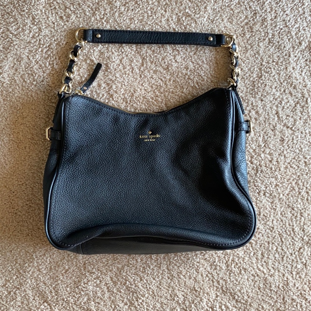 Kate Spade Slouchy Black Satchel Bag